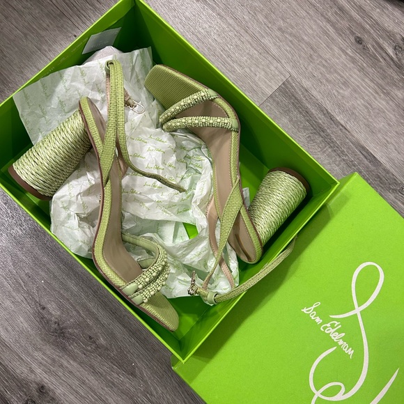 Sam Edelman Beaded Block Heels - Picture 2 of 3